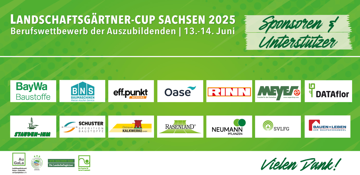 Unterstuetzer Landschaftsgaertner Cup Sachsen 2025 - neu