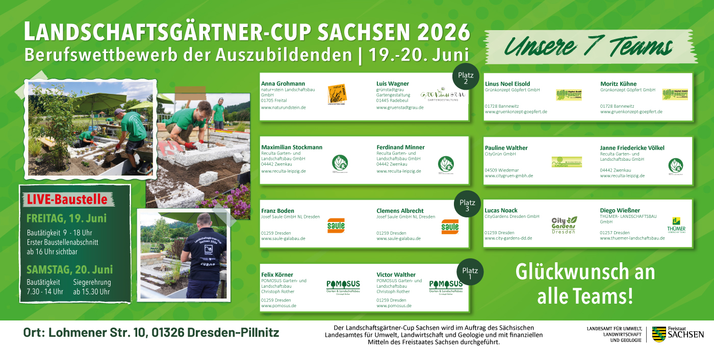 Landschaftsgärtner Cup 2026- Teams
